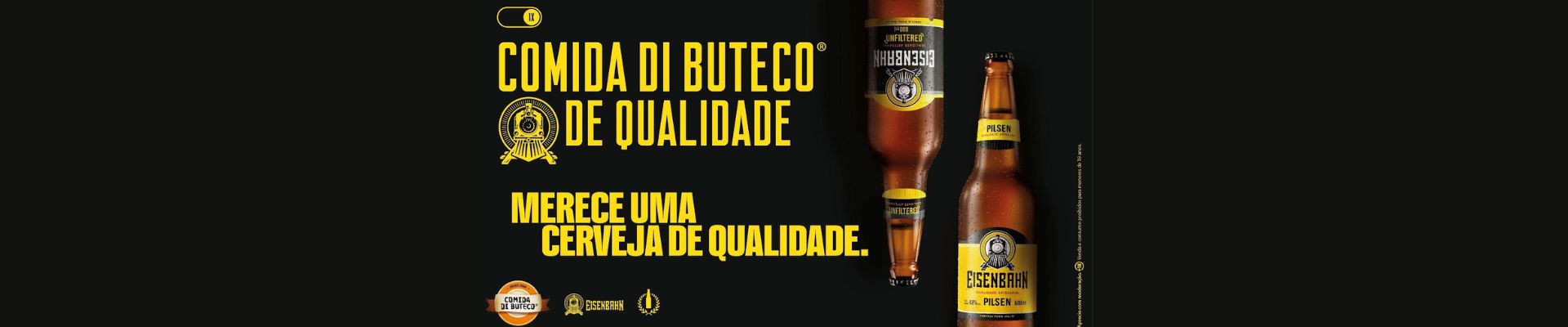 Pela 4ª vez Eisenbahn é patrocinadora oficial do Comida di Buteco