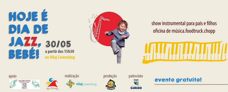 Vilaj Coworking promove Dia de Jazz gratuito para pais e filhos