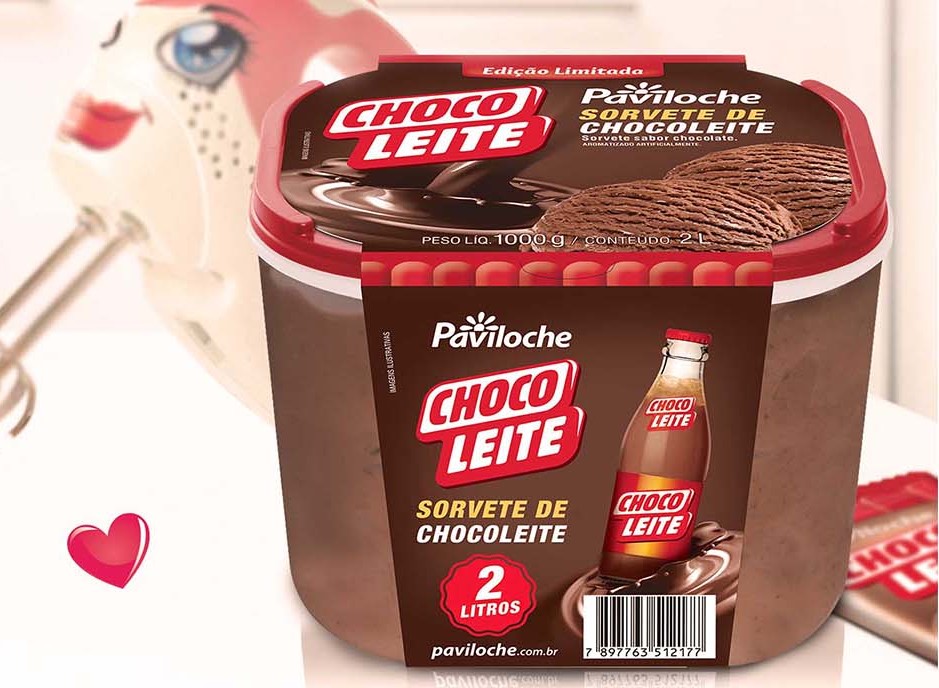 Paviloche lança sorvete de Chocoleite com campanha inspirada em história de amor