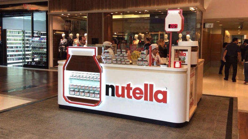 Ação distribui Nutella gratuitamente em shopping