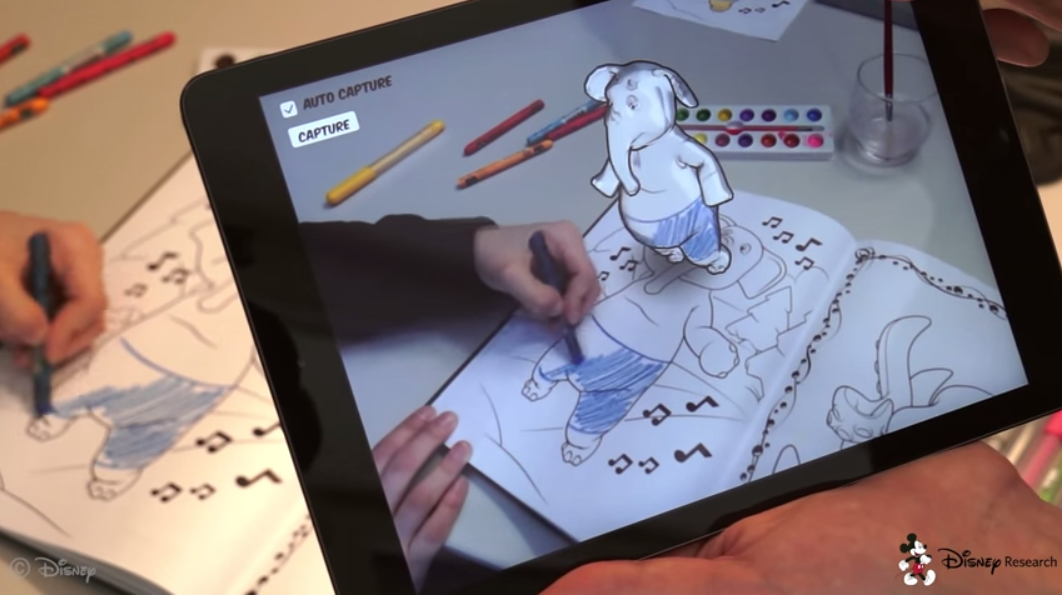Disney cria aplicativo de realidade aumentada para livros de colorir
