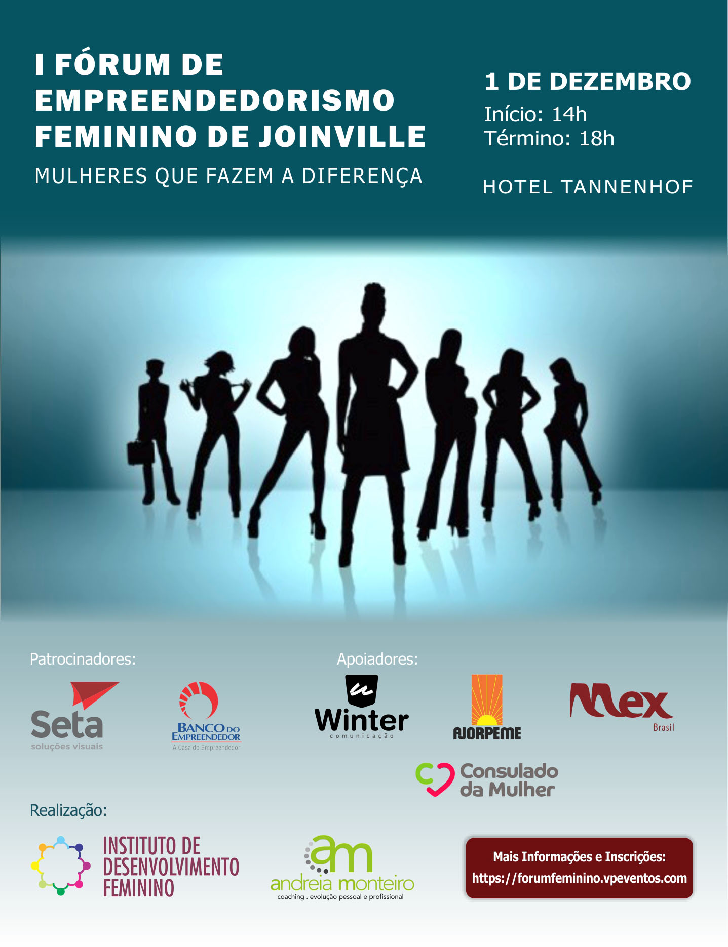 1º Fórum de Empreendedorismo Feminino de Joinville e Feira de Negócios acontece na próxima terça-feira (1º)