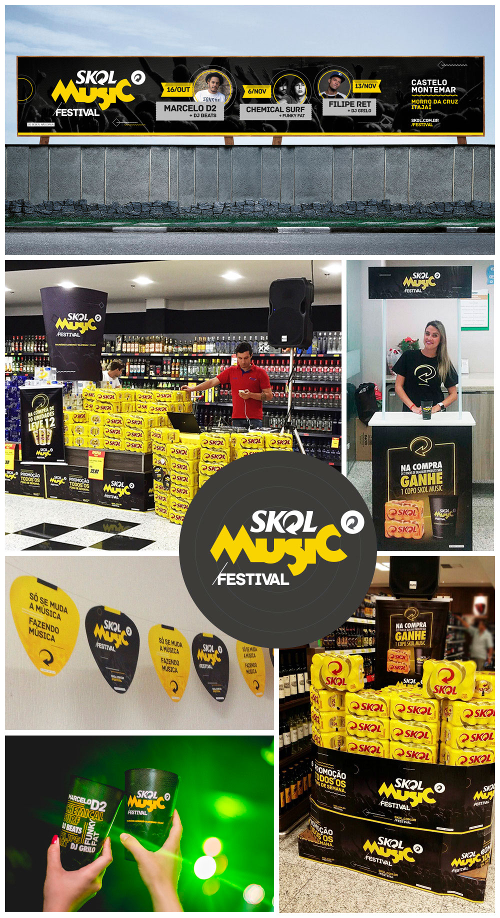 Skol Music Festival coloca Itajaí no mapa da música nacional com ações da Free Multiagência