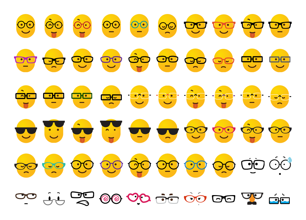 Agência3 cria emojis de óculos para a fabricante de lentes Essilor