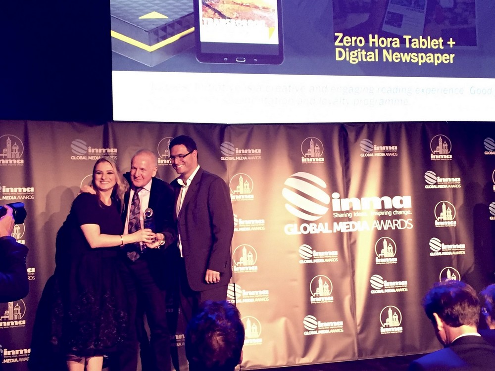 ZH Tablet e Destemperados recebem prêmio International Newsmedia Marketing Association 2016