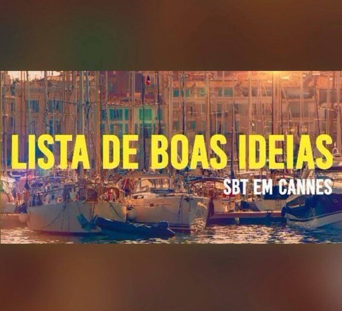SBT faz cobertura do Cannes Lions direto da França com a série “Lista de Boas Ideias”