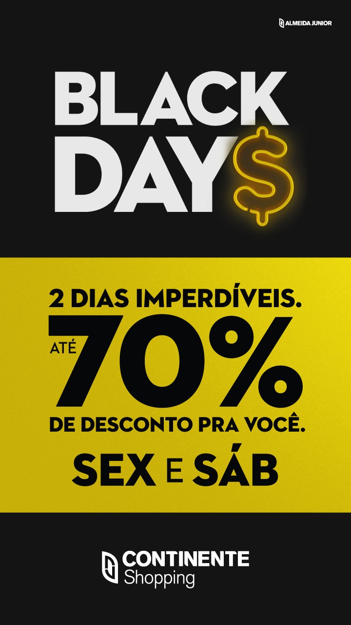 Campanha ‘Black Days’ desenvolvida pela Competence impulsiona vendas nos Shoppings Almeida Junior