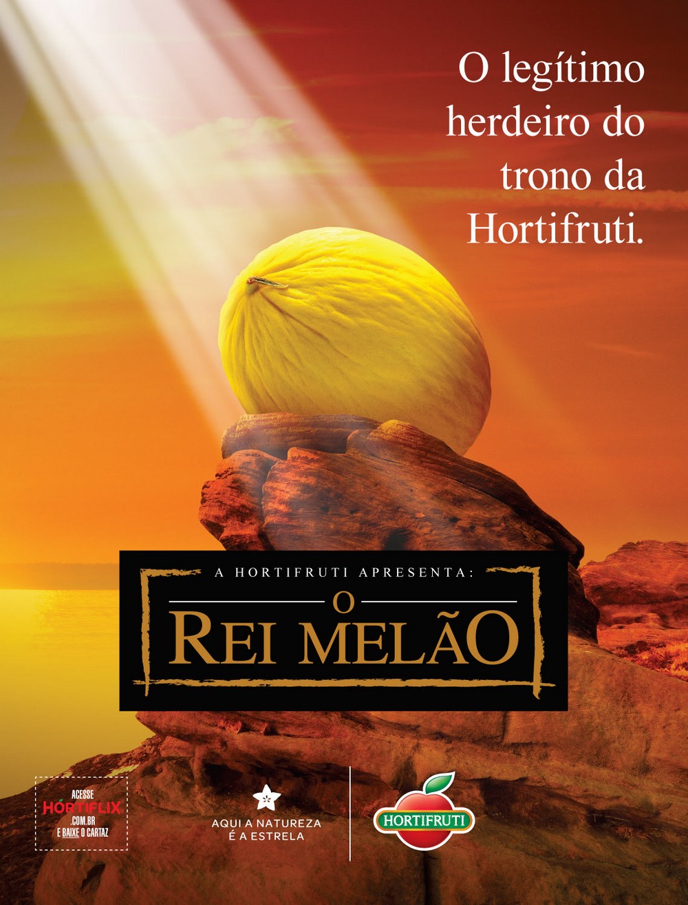 “Rei Melão” é a nova peça da campanha ‘Hortiflix’ criada pela MP Publicidade para a Hortifruti