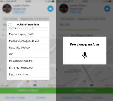 Aplicativo de táxis 99 libera opção de envio de mensagem de voz aos motoristas