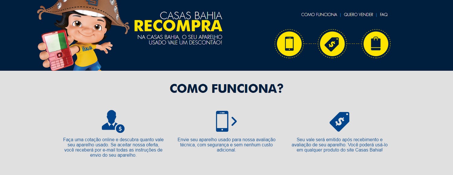 Casas Bahia e Pontofrio promovem ação inédita que aceita celular e tablet usado na compra de novo aparelho