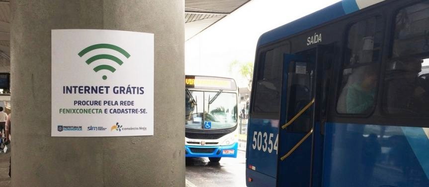 Consórcio Fênix instala internet gratuita em todos os terminais de ônibus de Florianópolis