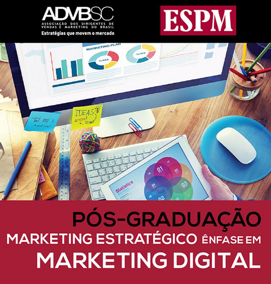 ADVB/SC e ESPM anunciam Curso de Pós-graduação com Ênfase em Marketing Digital em Florianópolis