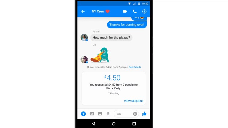 Facebook libera ferramenta para transferência de dinheiro em grupos do Messenger