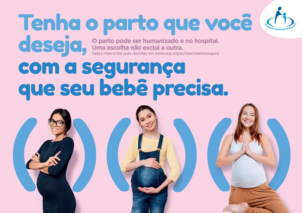 Propague cria campanha para Sociedade Catarinense de Pediatria a favor do nascimento seguro