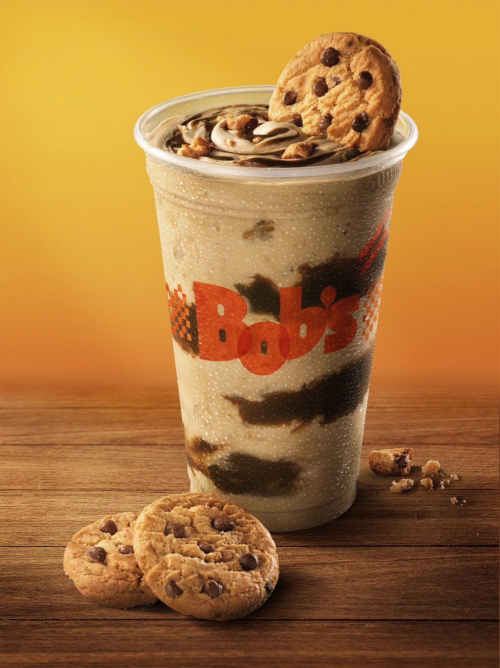 Bob’s firma parceria com Bauducco e lança milk-shake de creme de avelã com chocolate e pedaços de cookies