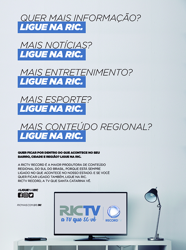 RICTV | Record TV apresenta sua nova campanha ‘Ligue na RIC’