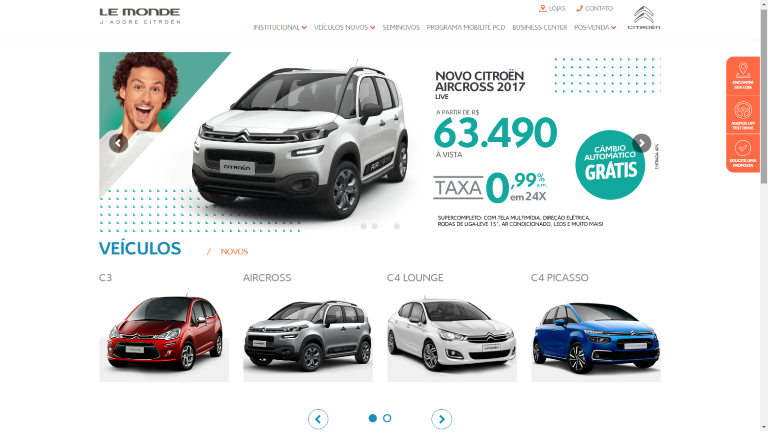 Labbo desenvolve novo site da Le Monde Citroën