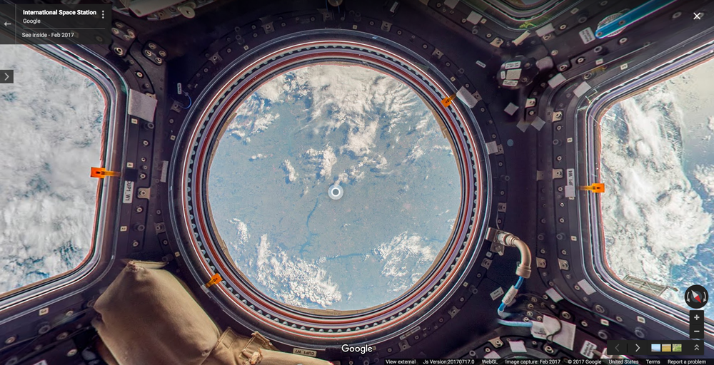 Google comemora 48 anos da chegada do homem à Lua com recurso do Street View que permite explorar a Estação Espacial Internacional