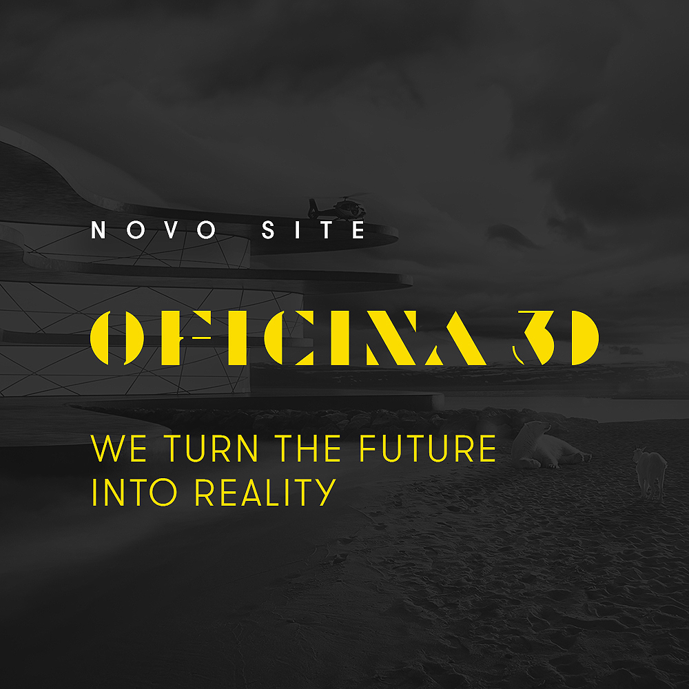Estúdio Oficina 3D lança novo site, com novo posicionamento e construção de marca
