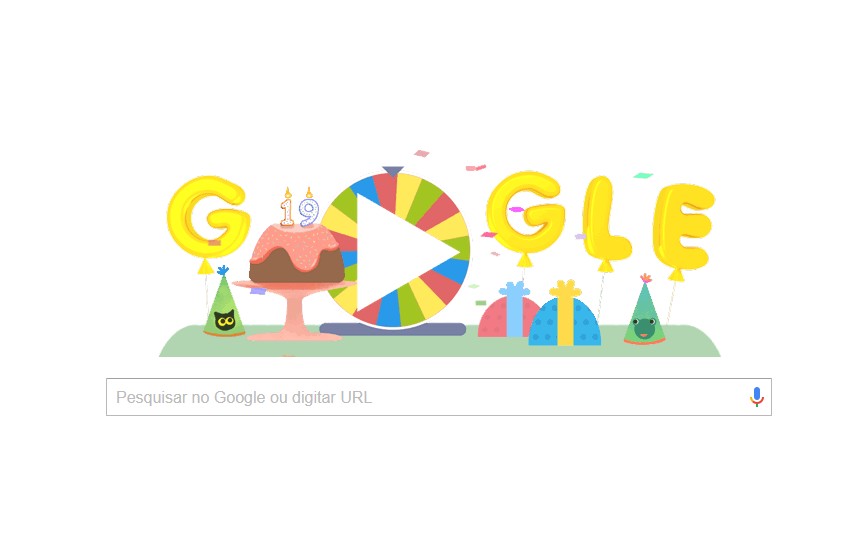 Em seu 19º aniversário, Google lança Doodle com 19 minigames das antigas -  TecMundo