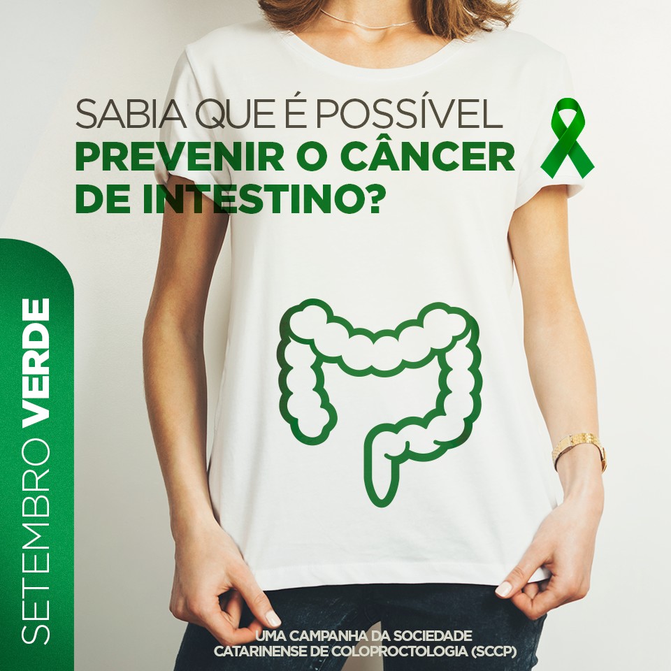 Campanha Setembro Verde alerta catarinenses sobre a alta incidência do Câncer Colorretal e a importância da prevenção e do rápido diagnóstico