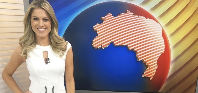 Globo apresenta substituta de Maju na previsão do tempo do Jornal Nacional