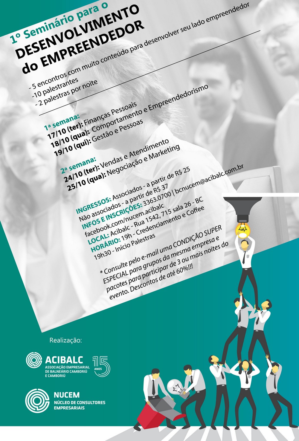 Acibalc promove 1º Seminário para o Desenvolvimento do Empreendedor em Balneário Camboriú