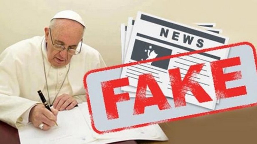 Papa Francisco emite documento que combate as fake news