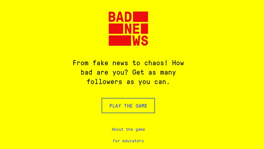 Pesquisadores de Cambridge lançam jogo Bad News que fabrica Fake News