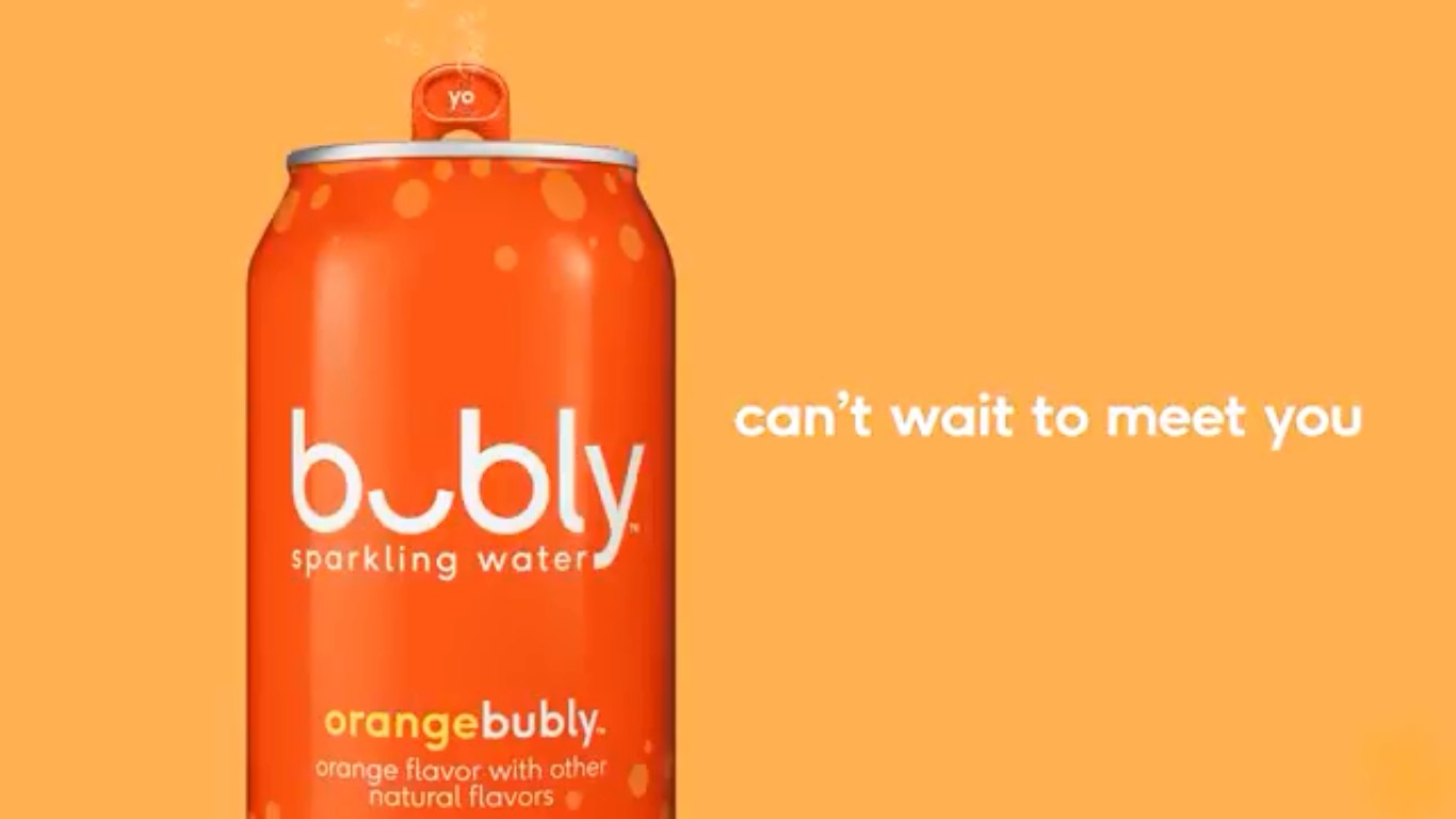 Bubly é o nome da nova água gaseificada da PepsiCo