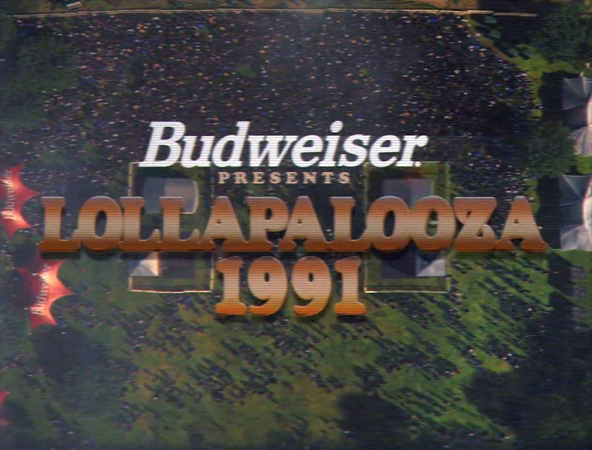 Budweiser estreia na edição brasileira do Lollapalooza lembrando sua antiga ligação como patrocinadora do primeiro festival