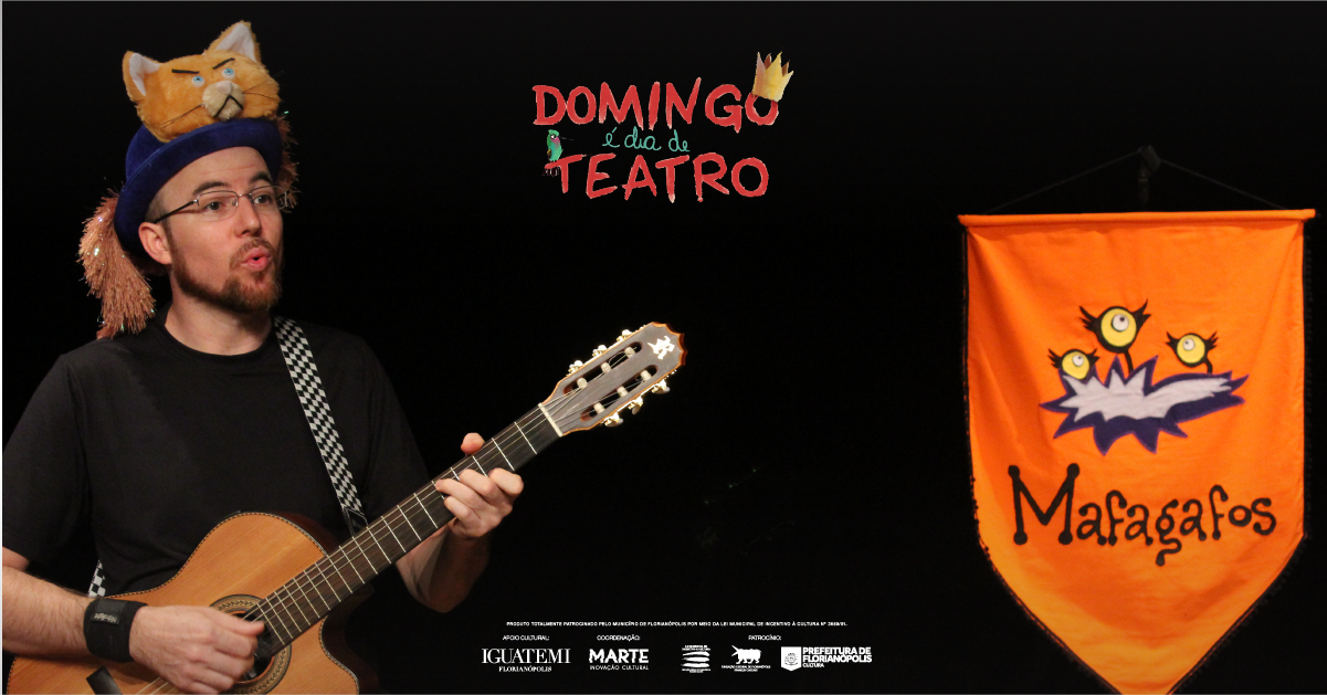 Cia Mafagafos apresenta espetáculo de música e contação de histórias no projeto Domingo É Dia de Teatro do Iguatemi Florianópolis​​​​​​​
