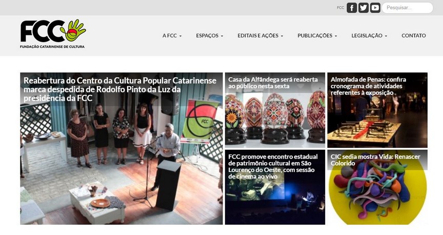 Fundação Catarinense de Cultura estreia novo portal