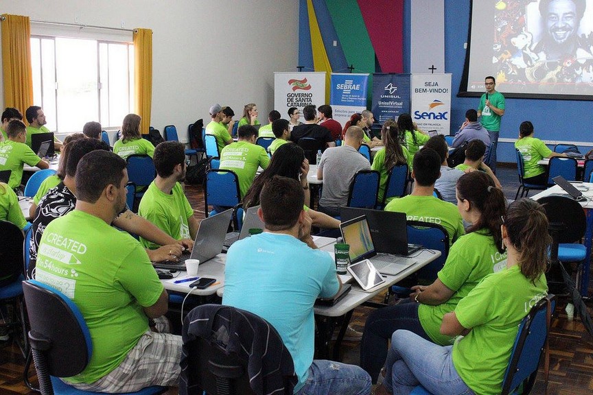 Evento global que fomenta criação de startups ocorre em Palhoça e Rio do Sul