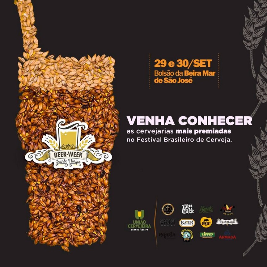 4ª edição da Beer Week Grande Floripa reúne 12 cervejarias premiadas com cerca de 100 rótulos