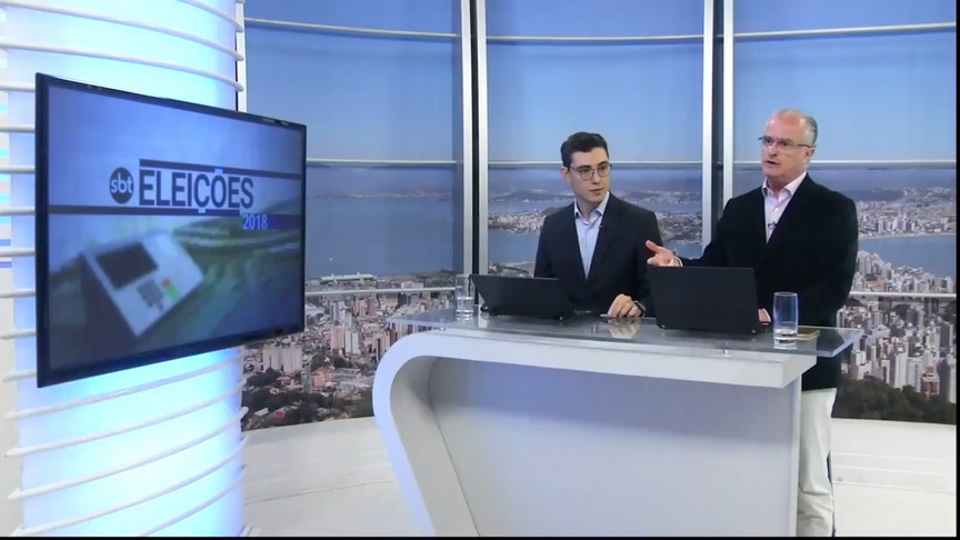 SBT Santa Catarina é a primeira emissora do país a anunciar o resultado da eleição presidencial em cobertura multimídia