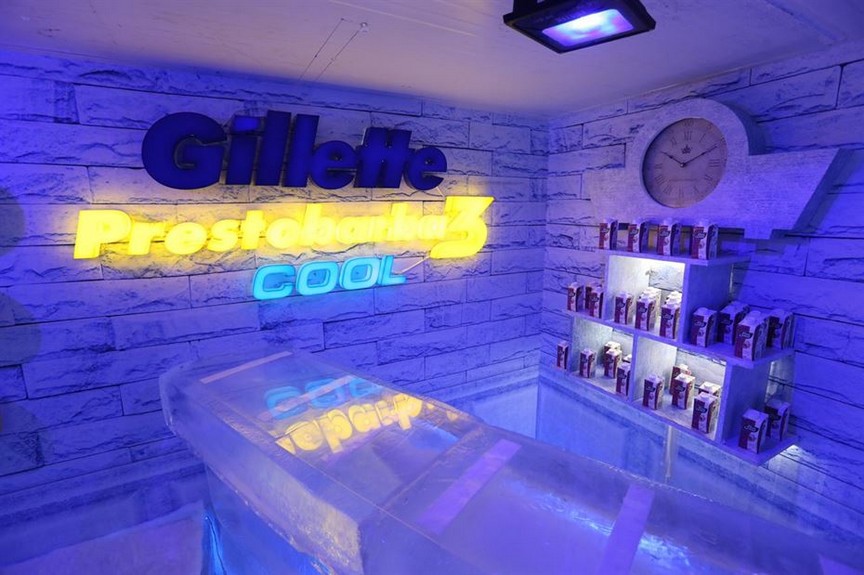 Gillette cria barbearia de gelo para divulgar novo Prestobarba3 Cool