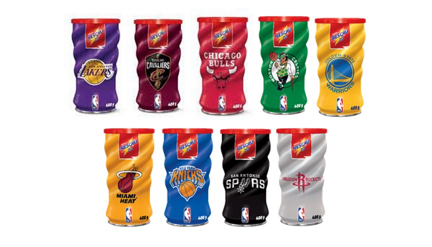 Nescau lança edição especial de latas colecionáveis inspiradas em times da NBA