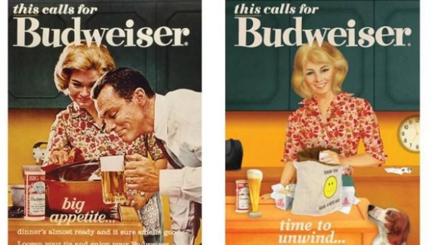 Ação da Budweiser para o Dia das Mulheres moderniza anúncios antigos