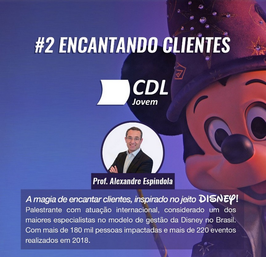 Modelo de excelência da Disney é tema de encontro na CDL Jovem de Florianópolis