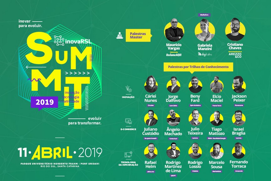 InovaRSL Summit: inovação, tecnologia e e-commerce vão estar em evidência nesta quinta-feira em Rio do Sul