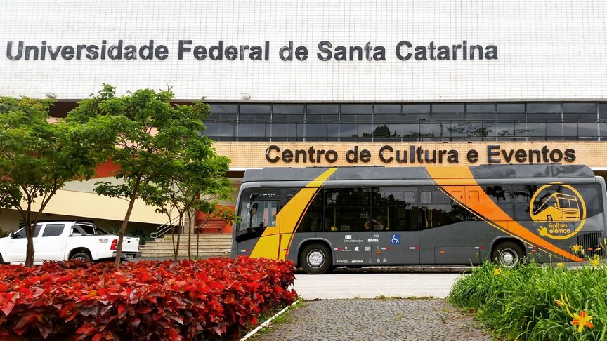 Ônibus elétrico da UFSC promove campanha de financiamento coletivo