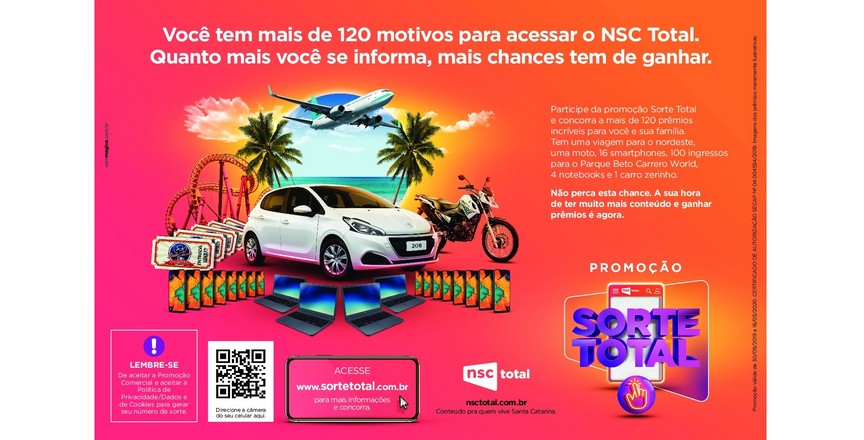NSC Total apresenta nova promoção “Sorte Total”