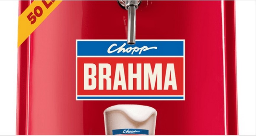Campanha da Africa para Brahma divulga serviço de entrega de chopp da marca na casa dos consumidores