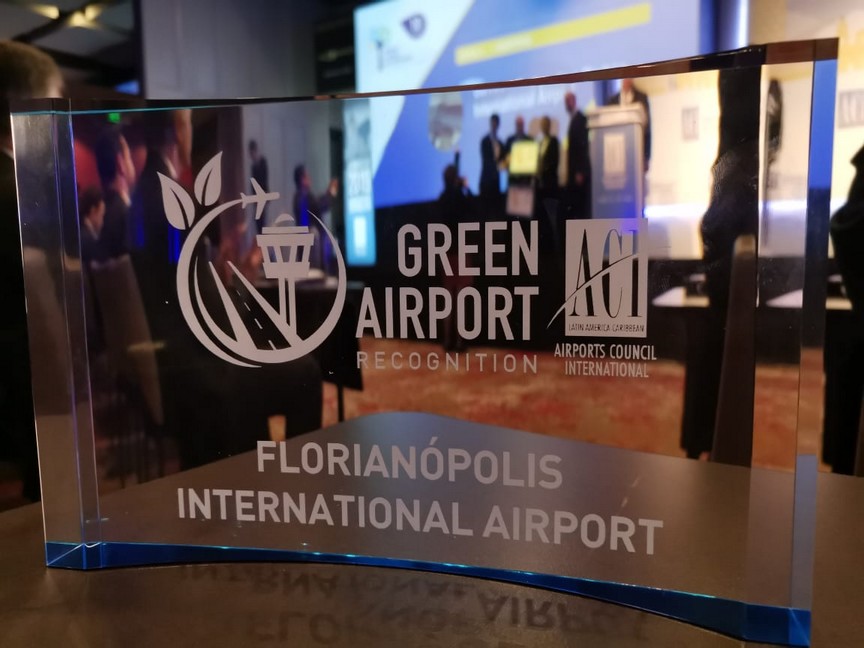 Aeroporto Internacional de Florianópolis recebe reconhecimento internacional de sustentabilidade da principal associação de aeroportos do mundo