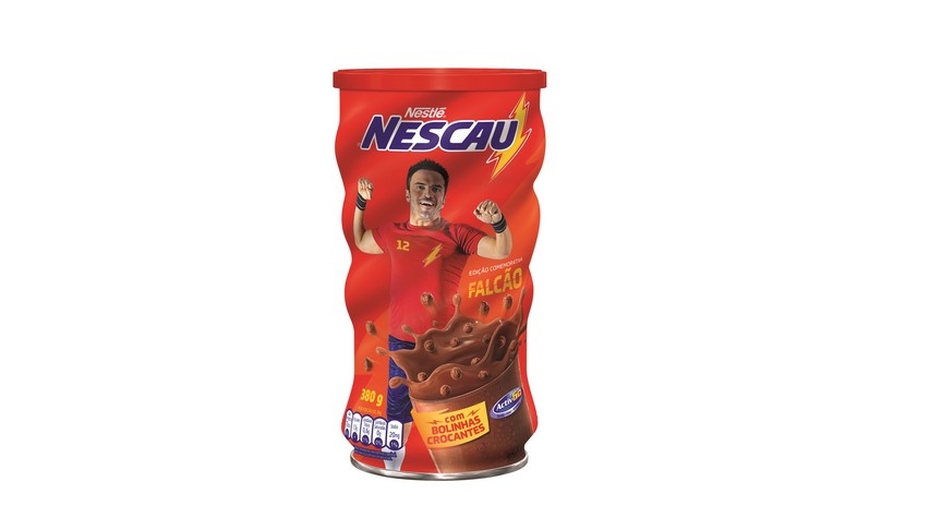 Em homenagem a Falcão, Nescau lança edição limitada com bolinhas de chocolate
