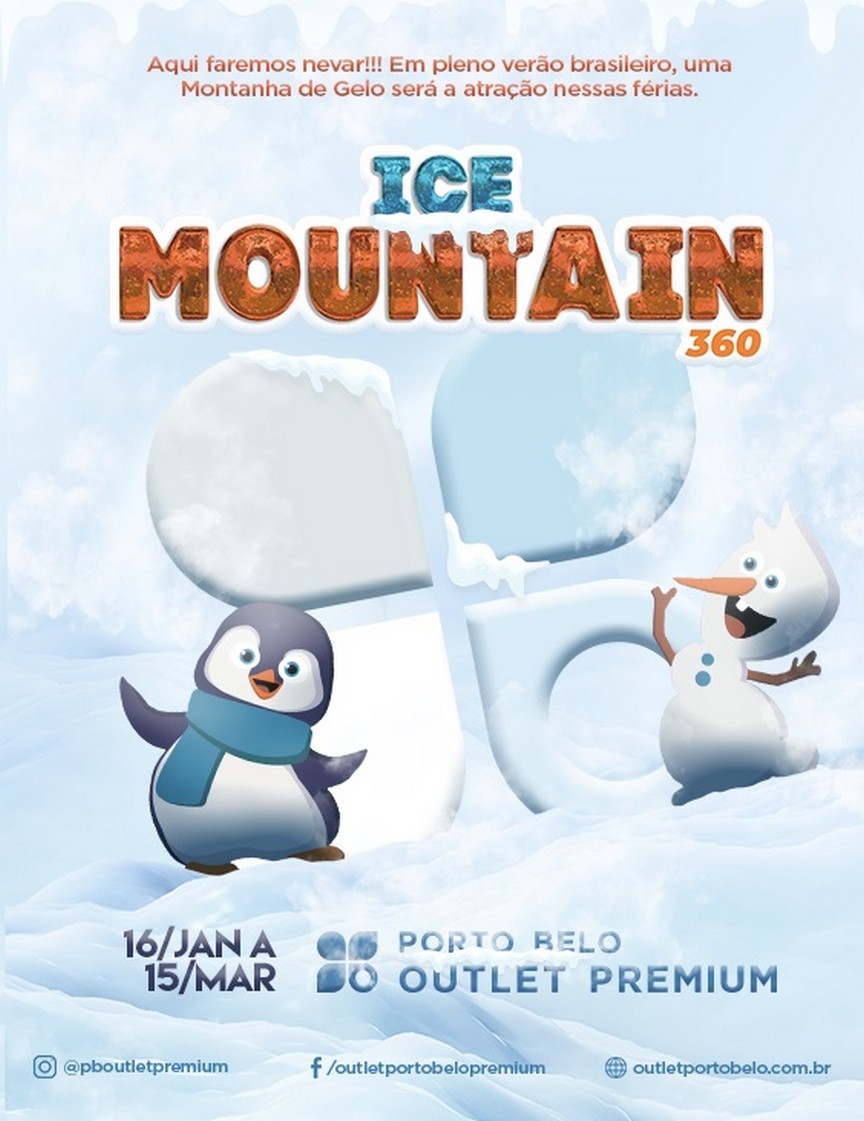Porto Belo Outlet Premium traz a Ice Mountain 360 para refrescar o verão catarinense