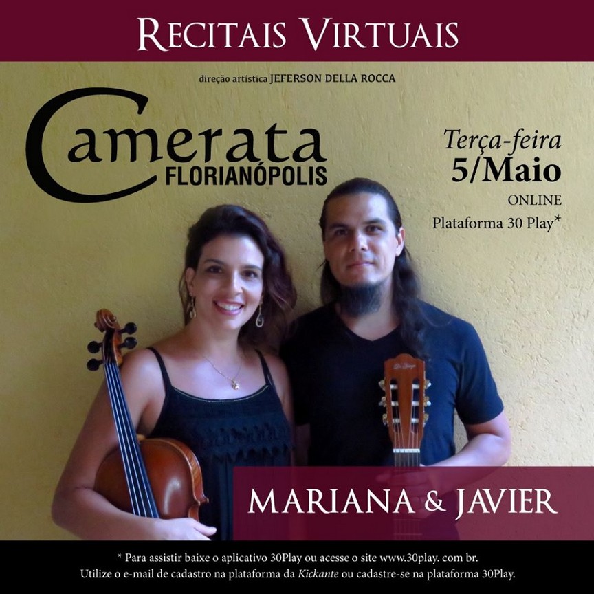 Camerata Florianópolis realiza recital virtual nesta terça-feira (05)