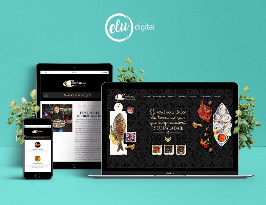 ELU Digital cria novo site para Ostradamus Restaurante