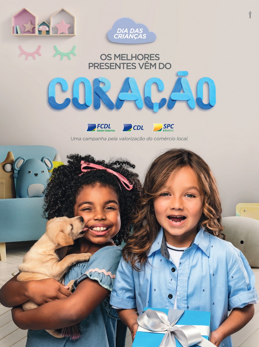FCDL/SC apresenta campanha para o Dia das Crianças criada pela Marcca